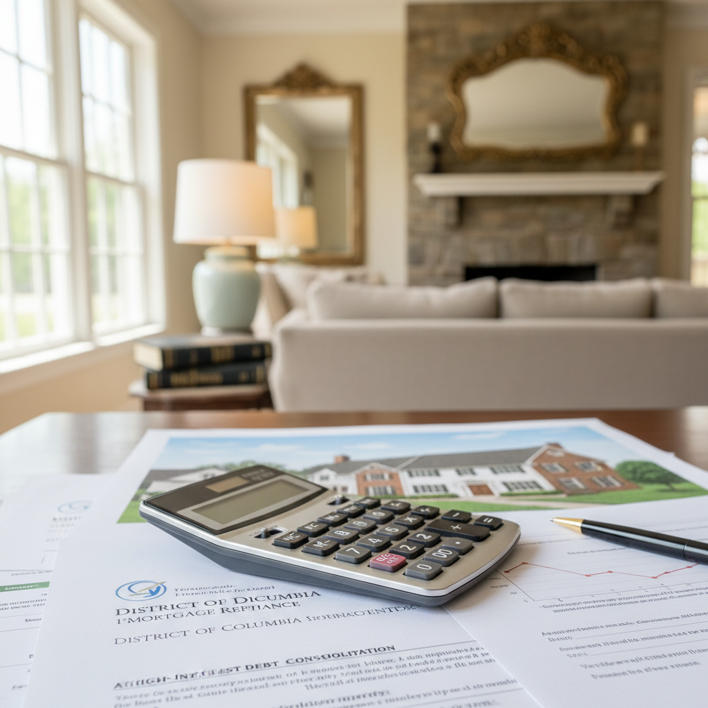 Consolidating high-interest debt with a District of Columbia 1st mortgage refinance