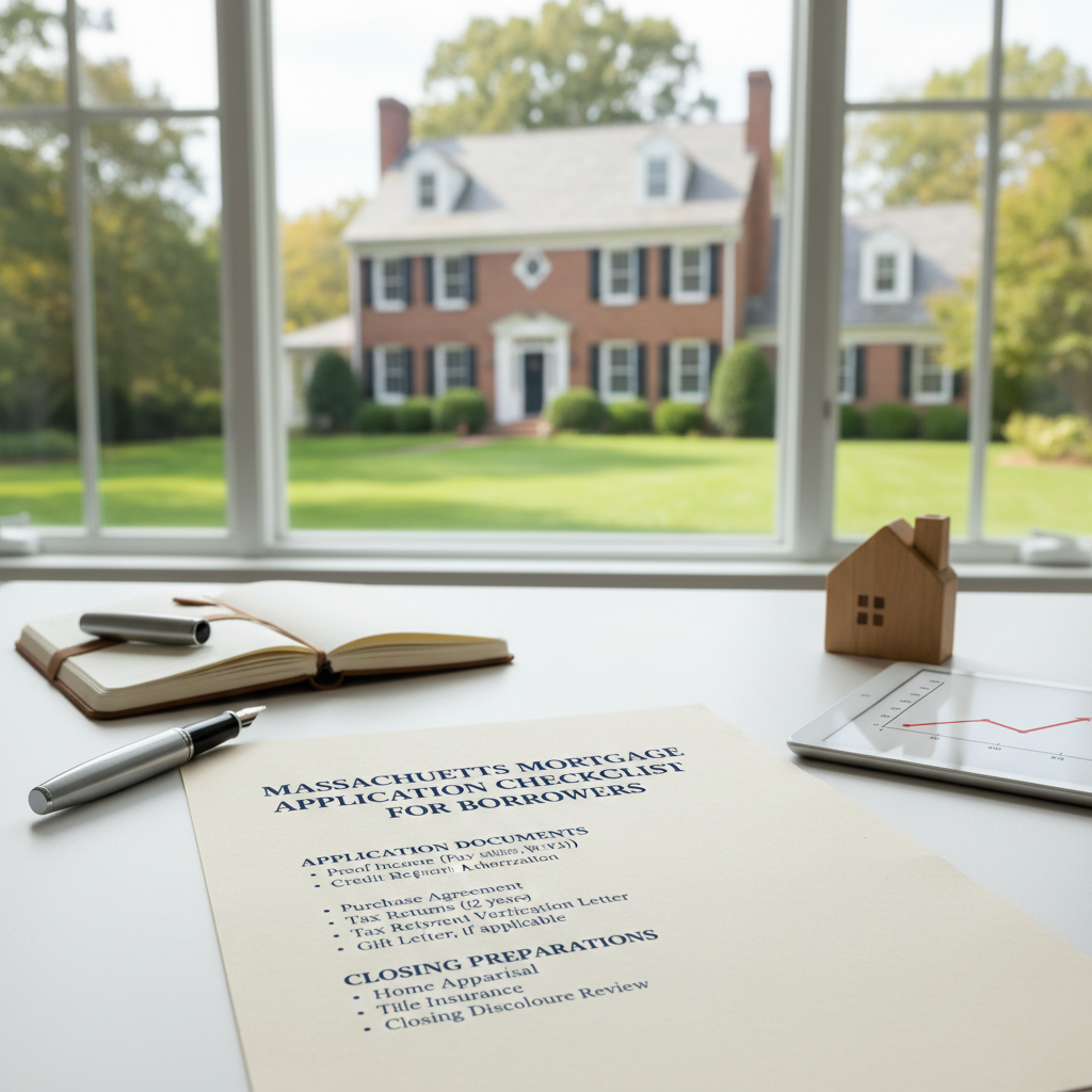 Massachusetts mortgage application checklist for borrowers