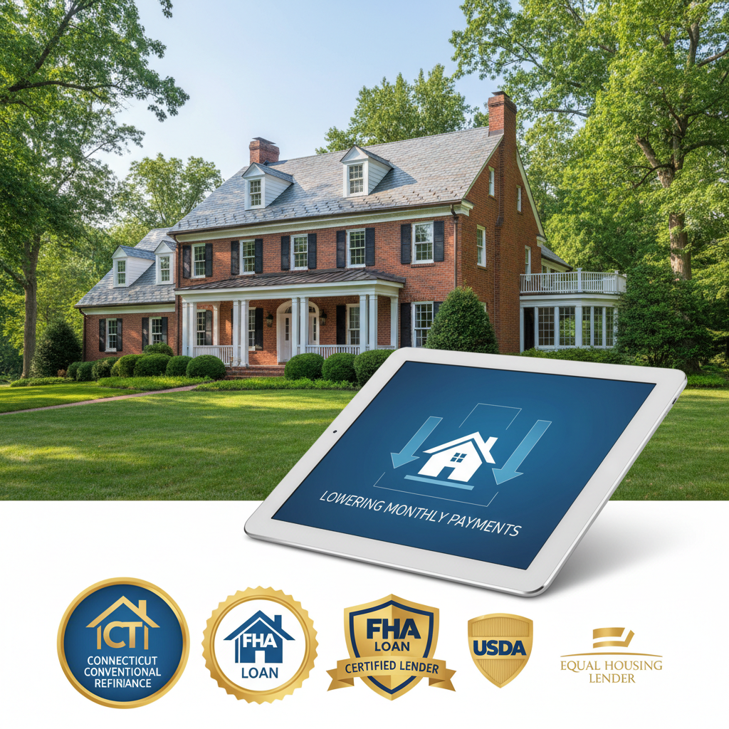 Lowering monthly payments with a Connecticut conventional refinance