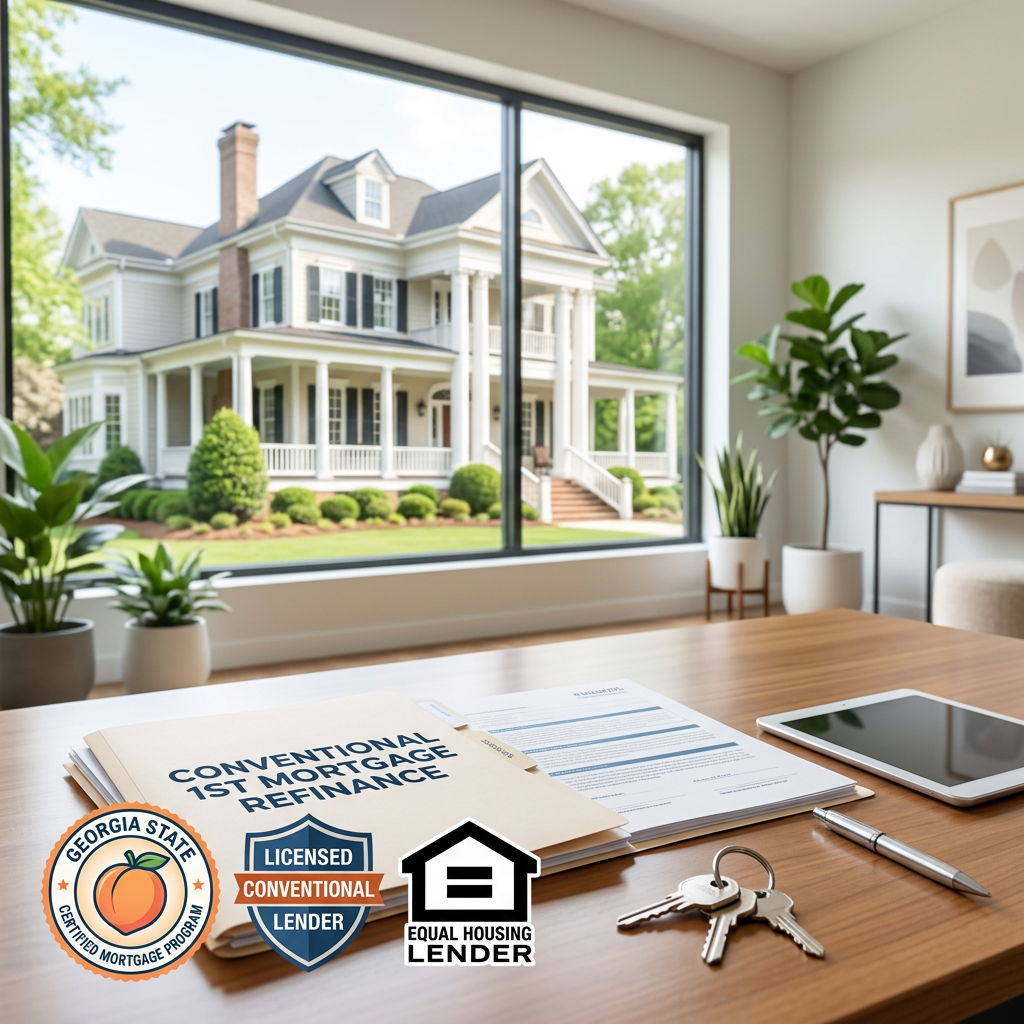 Eliminating PMI with a Licensed Georgia Conventional 1st Mortgage Refinance