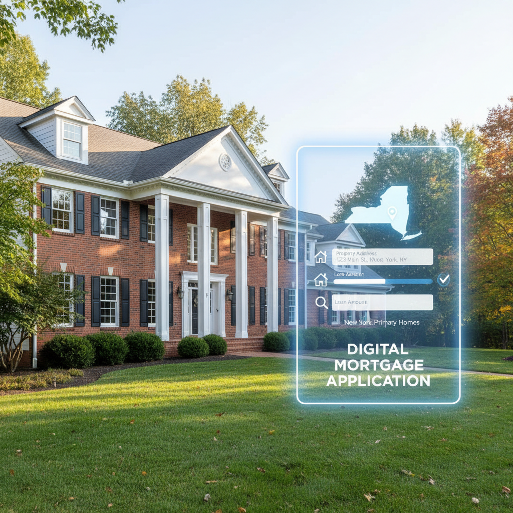 Digital mortgage application for New York primary homes