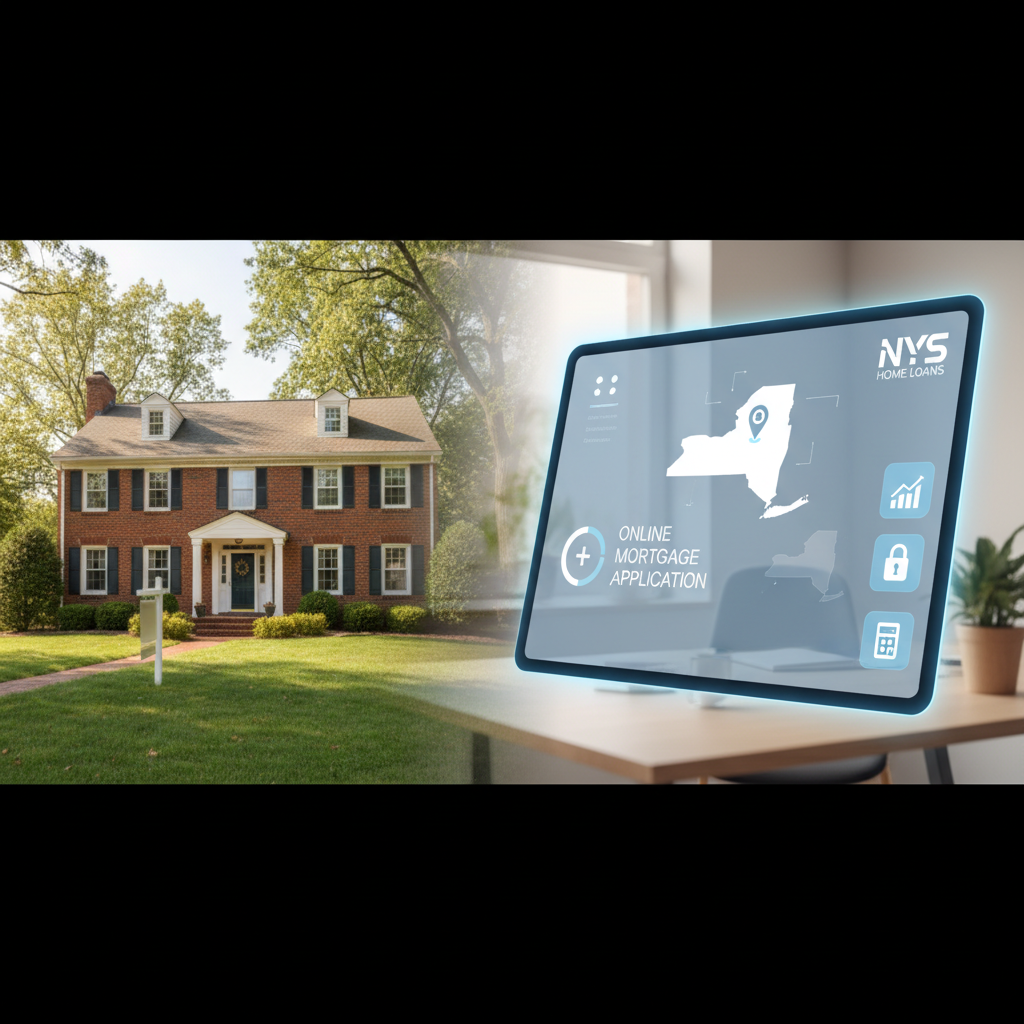 Online mortgage application for New York home purchases