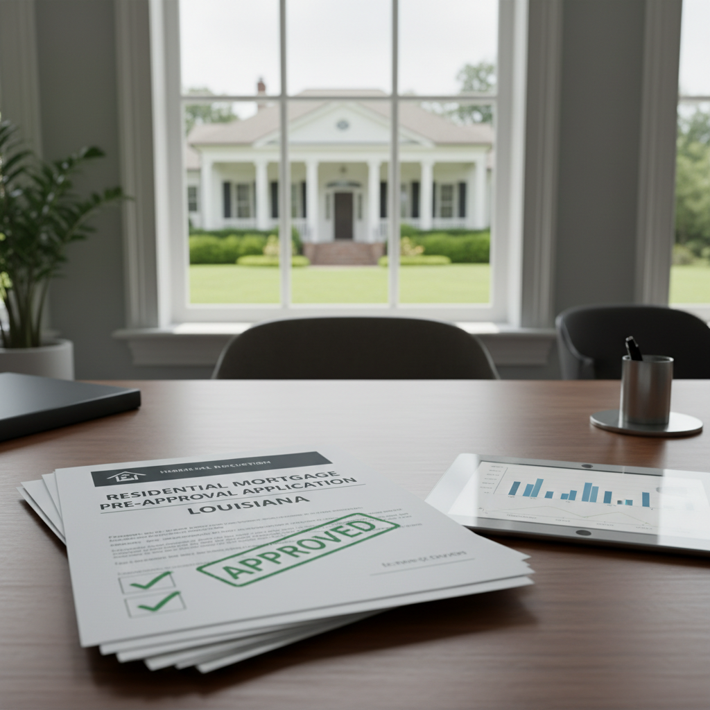 Residential mortgage pre-approval application Louisiana