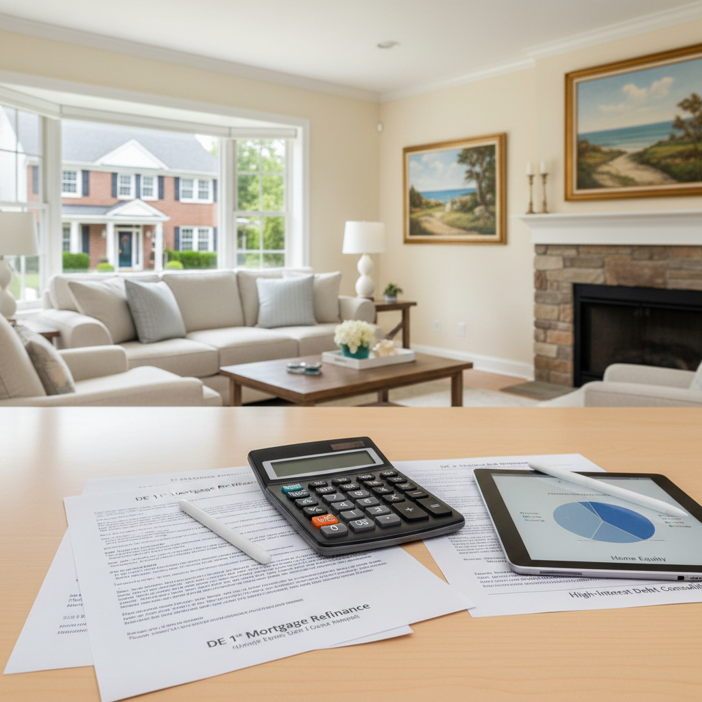 Consolidating high-interest debt with a Delaware 1st mortgage refinance