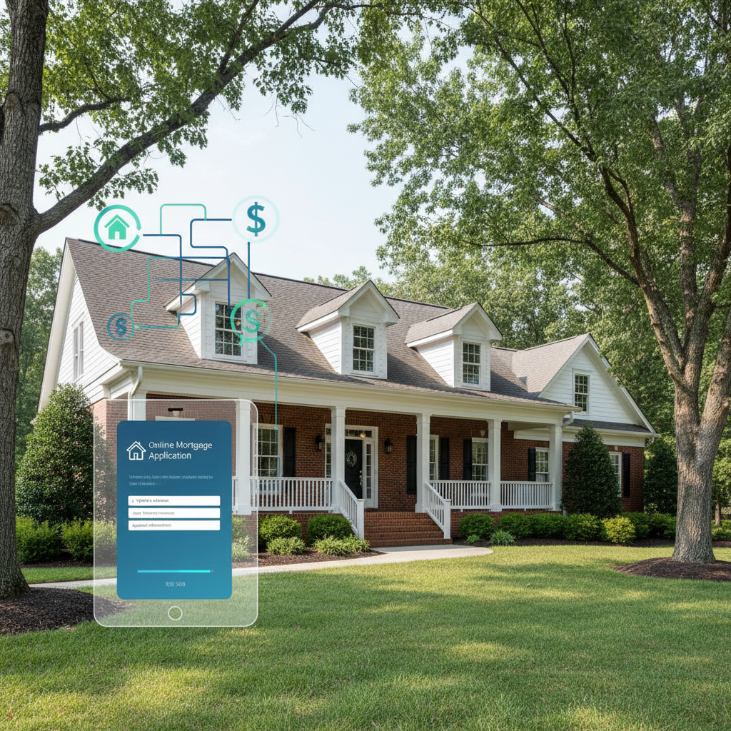 Online mortgage application for Virginia home purchases