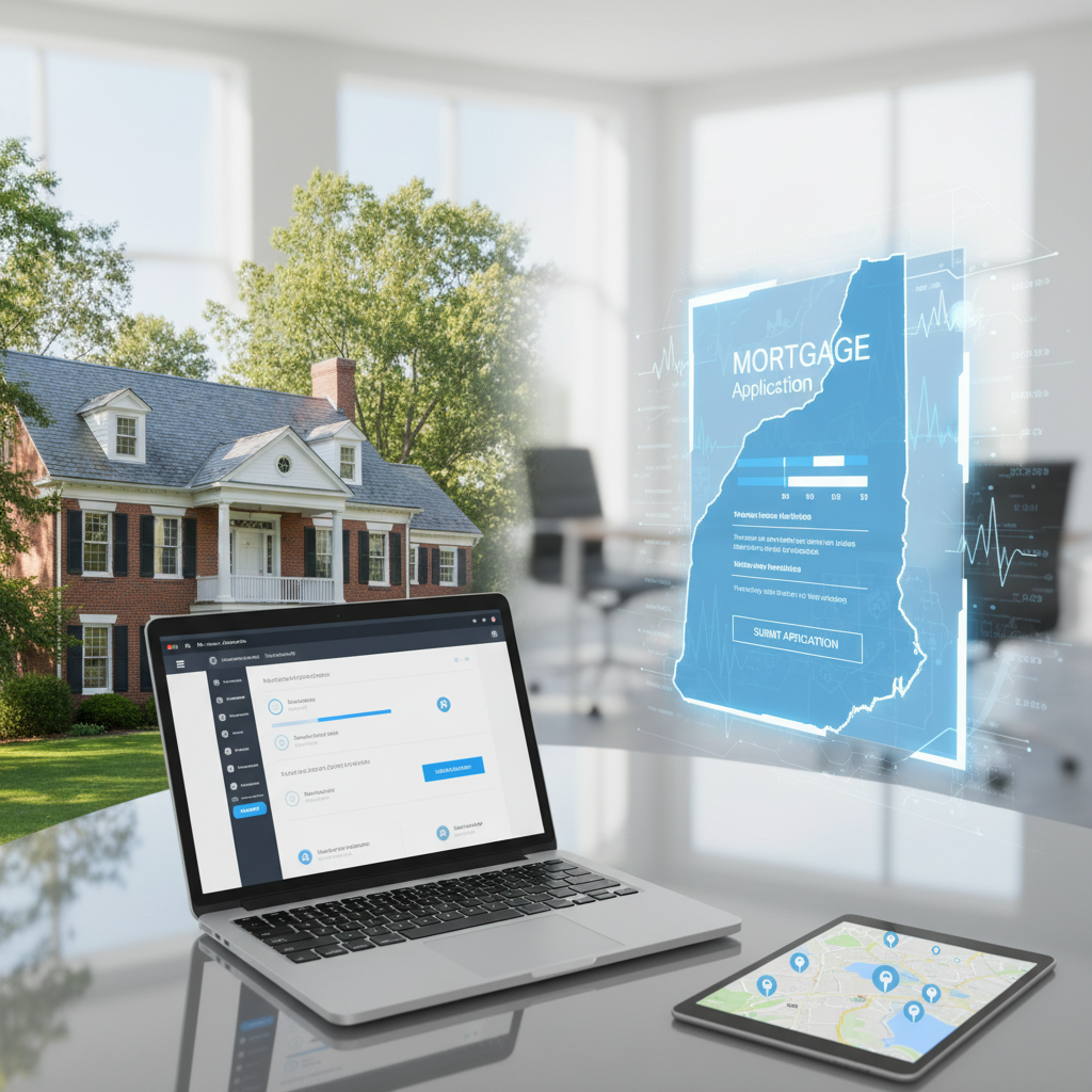 Online mortgage application for New Hampshire home purchases