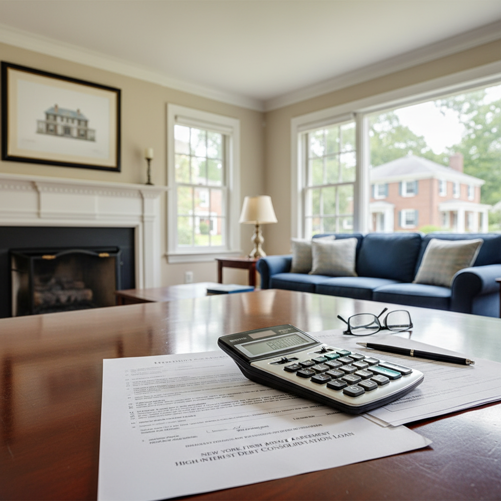 Consolidating high-interest debt with a New York 1st mortgage refinance