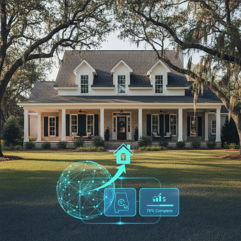 Online mortgage application for Alabama home purchases