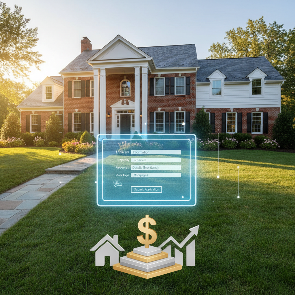 Electronic mortgage application for Maryland home buying