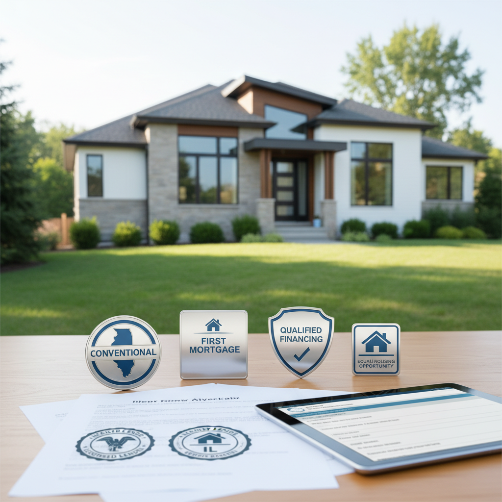 1st mortgage application for Illinois conventional financing