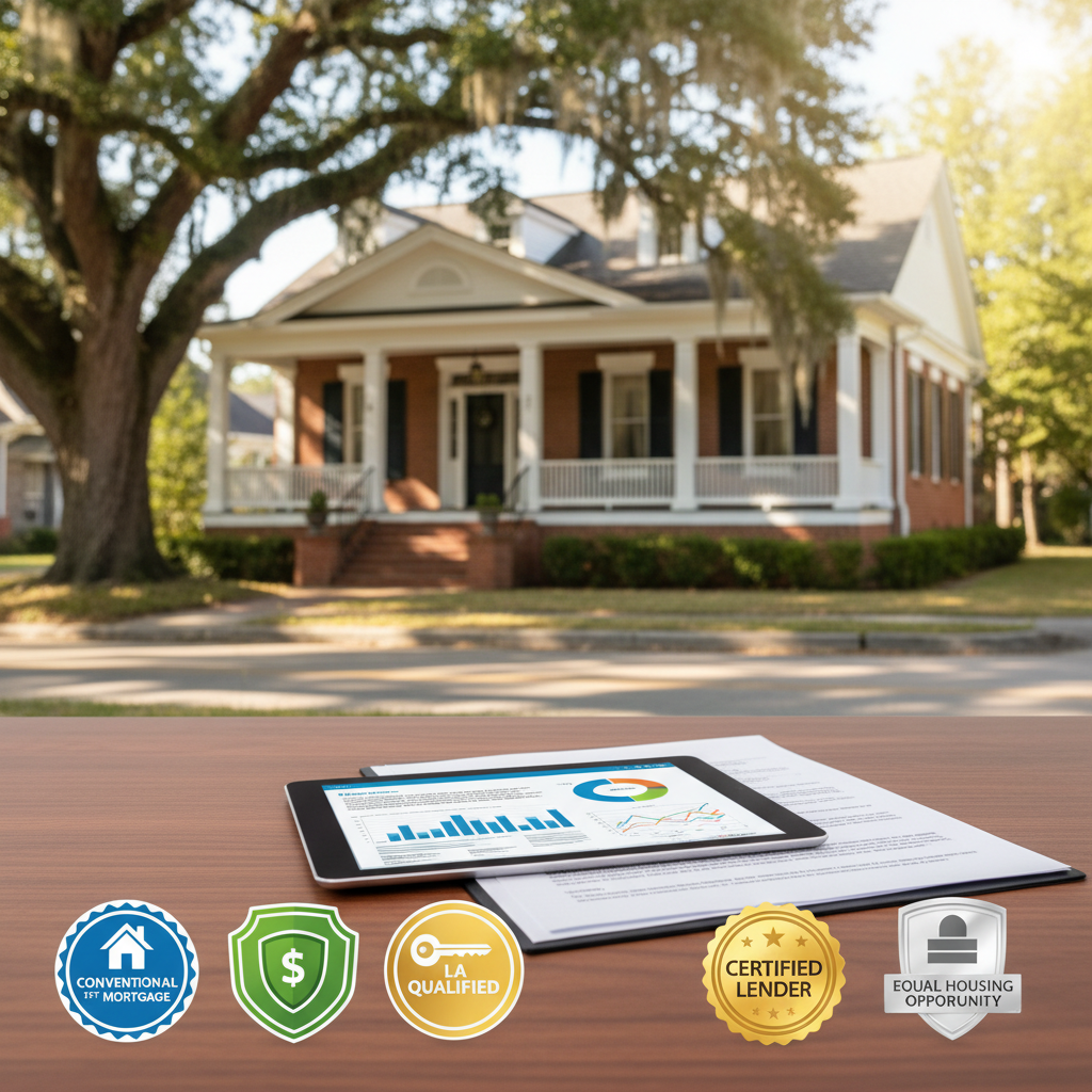 How to Qualify for a Conventional 1st Mortgage in a Licensed State like Louisiana