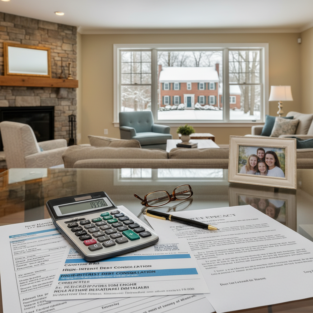 Consolidating high-interest debt with a New Hampshire 1st mortgage refinance