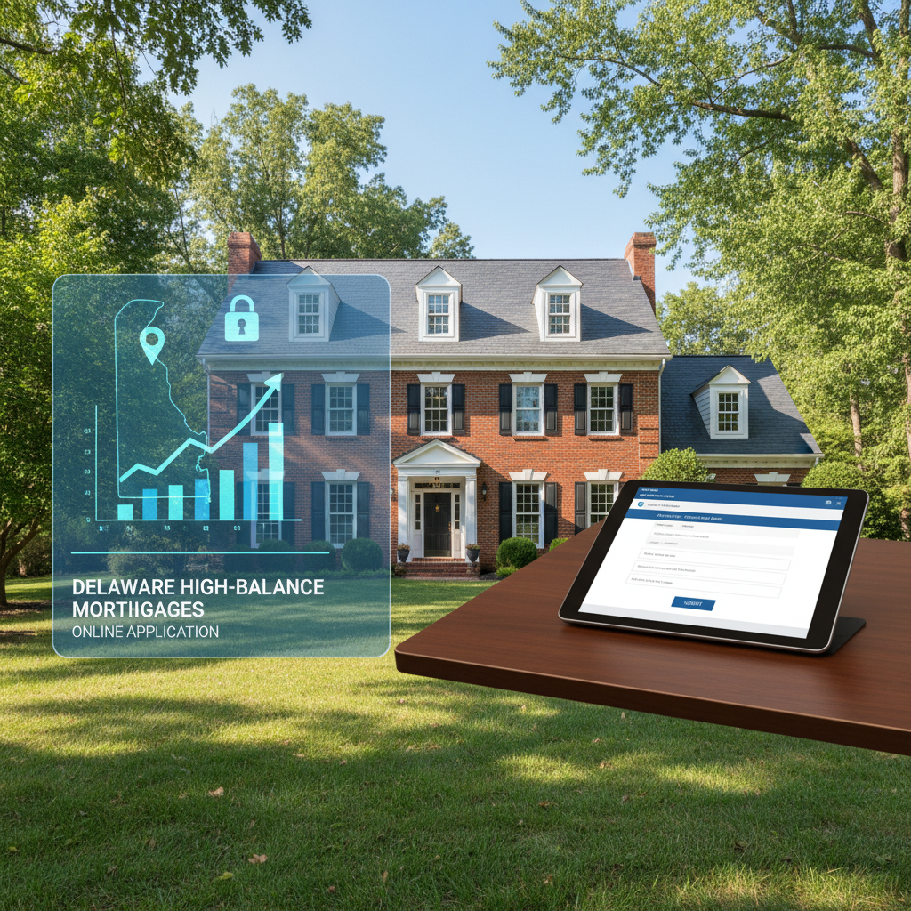 Online Application for High-Balance Mortgages in Delaware for Qualified Borrowers