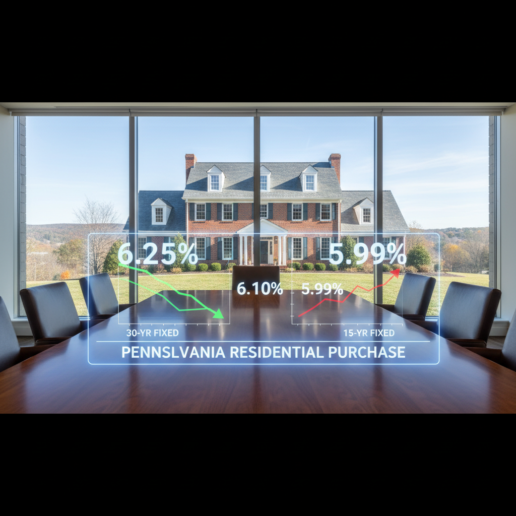 Mortgage rate locks for Pennsylvania residential purchases