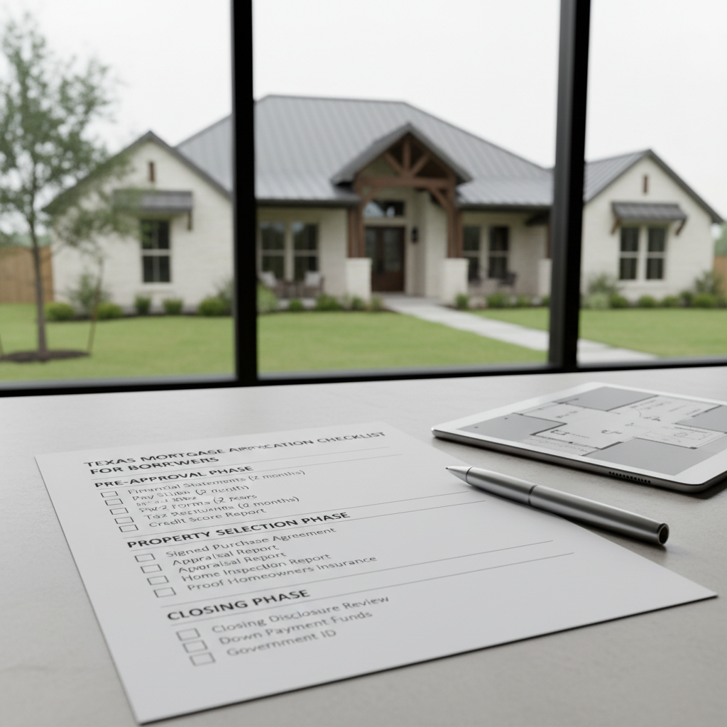 Texas Mortgage Application Checklist: Your Essential Guide for Homebuyers