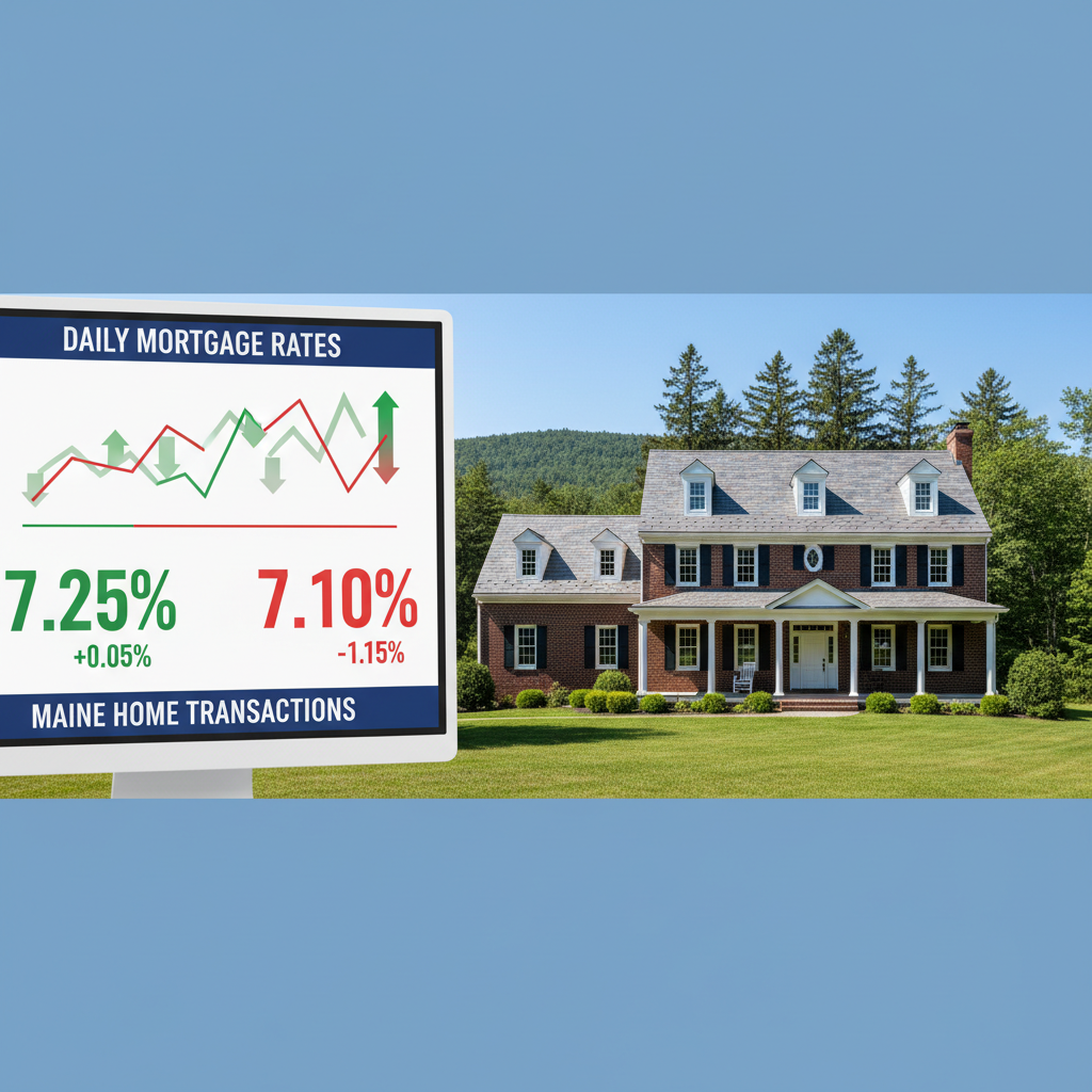 Daily mortgage rate updates for Maine home transactions