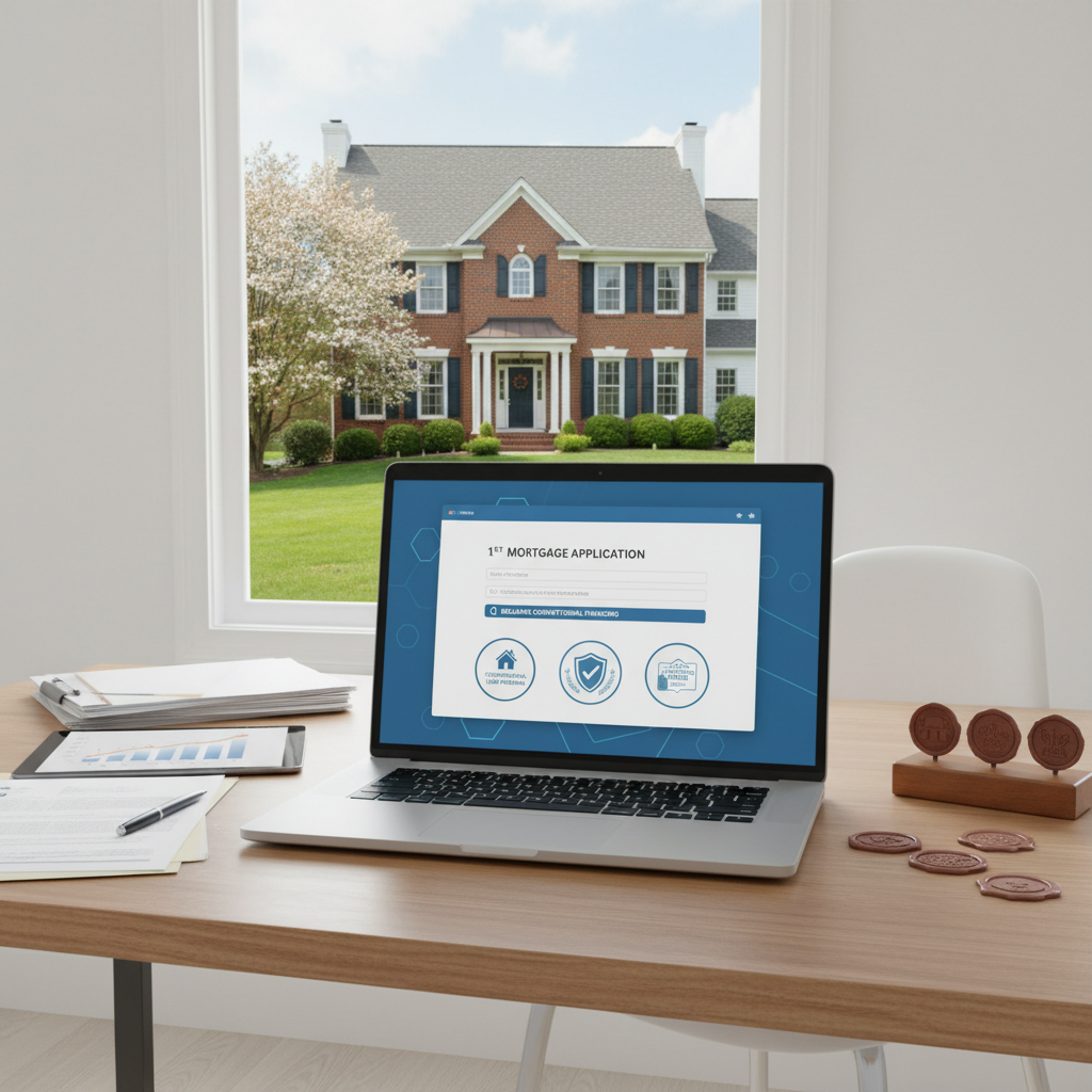 1st mortgage application for Delaware conventional financing