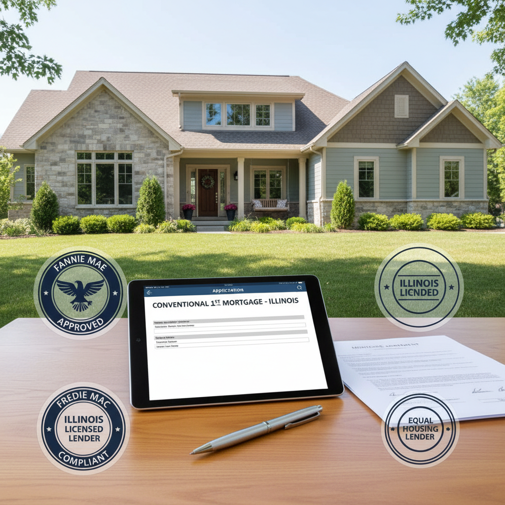 Applying for a Conventional 1st Mortgage in Licensed Illinois