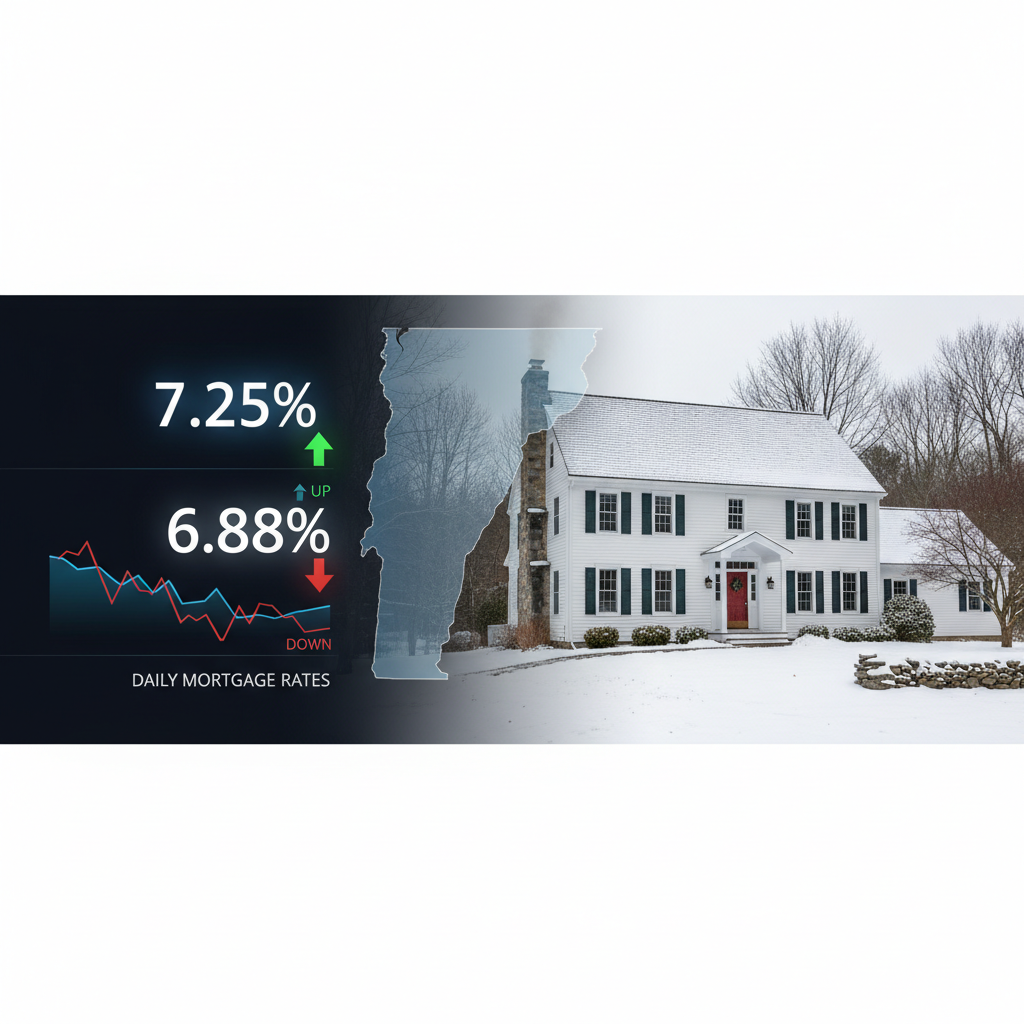 Daily mortgage rate updates for Vermont home transactions