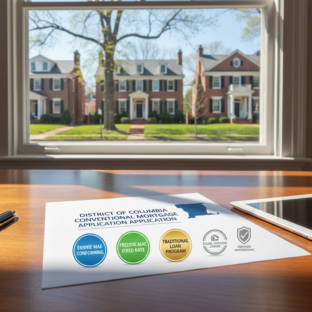 District of Columbia mortgage application for conventional loans