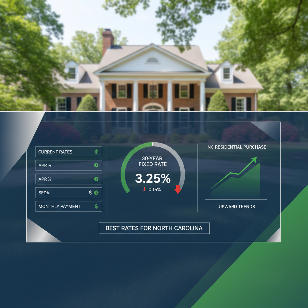 Best 30-year fixed rates for North Carolina residential purchase