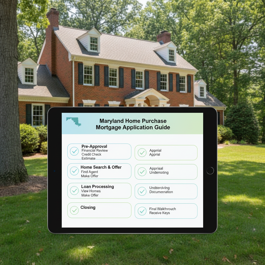 Step-by-step Maryland home purchase mortgage application guide