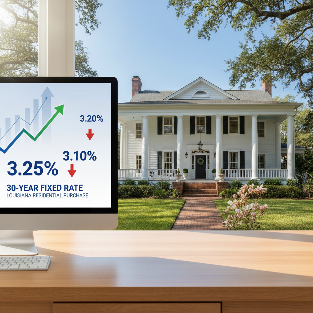 Best 30-year fixed rates for Louisiana residential purchase