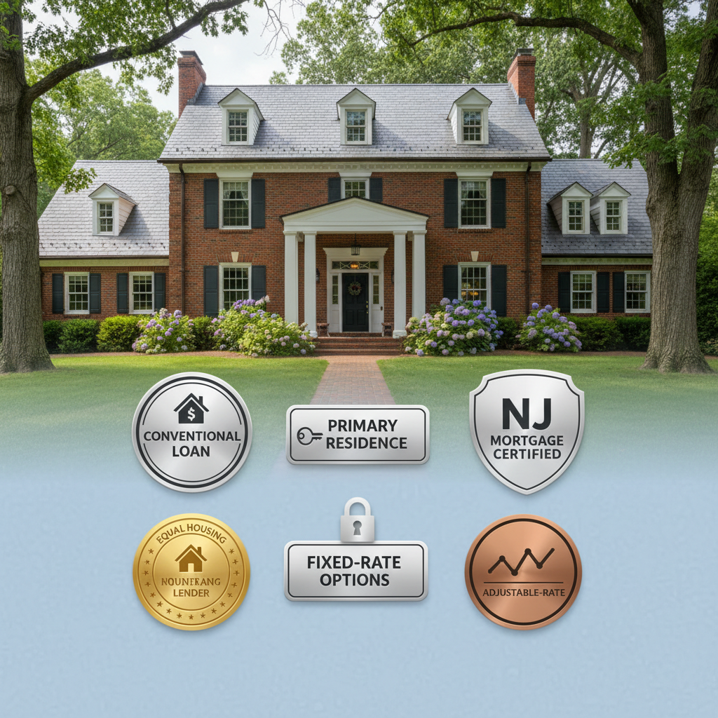 Conventional mortgage options for buying a primary home in New Jersey