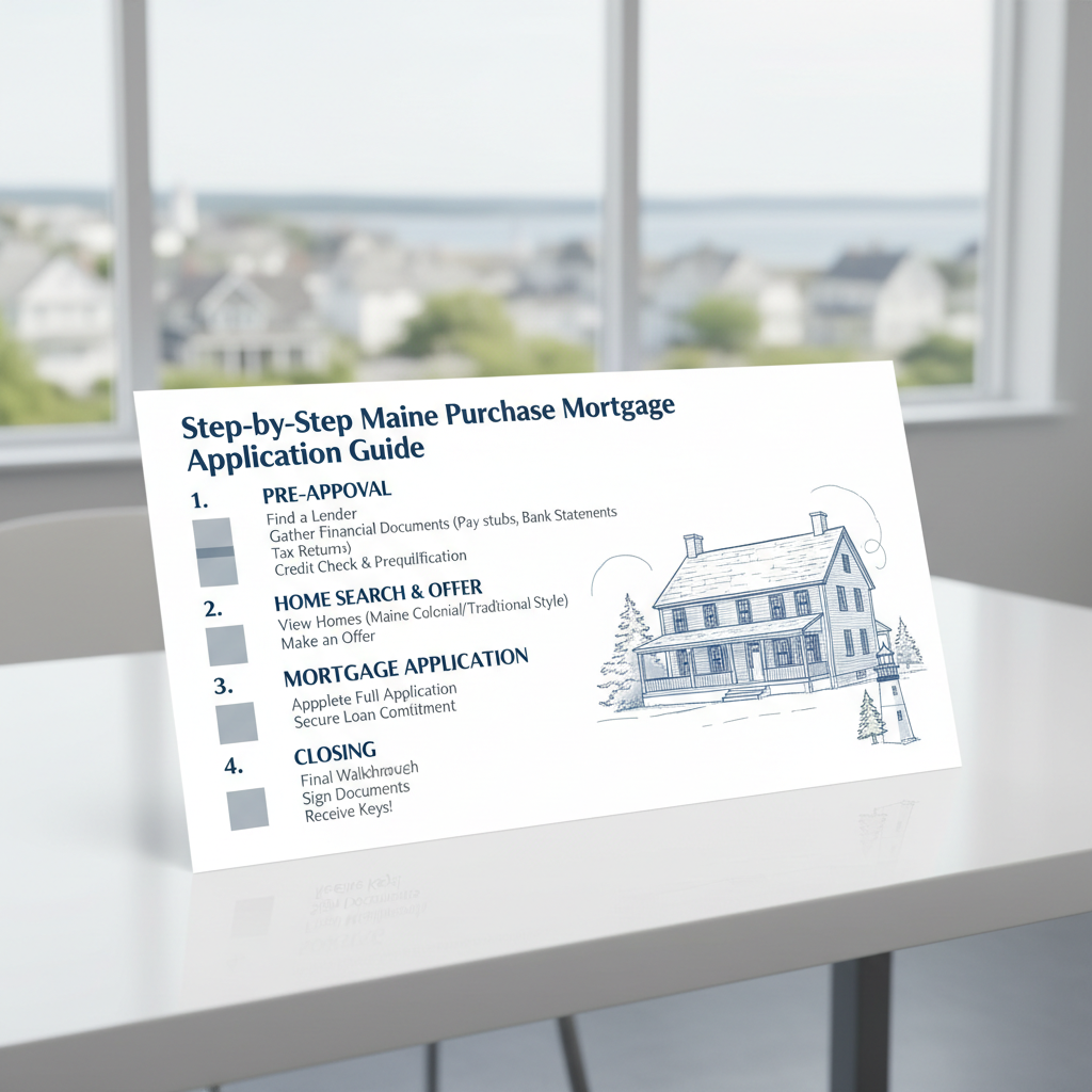 Maine Home Purchase Mortgage Application Guide for Prime Borrowers