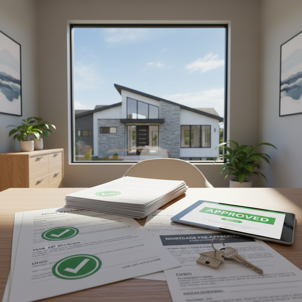 Same-day mortgage pre-approval application Ohio