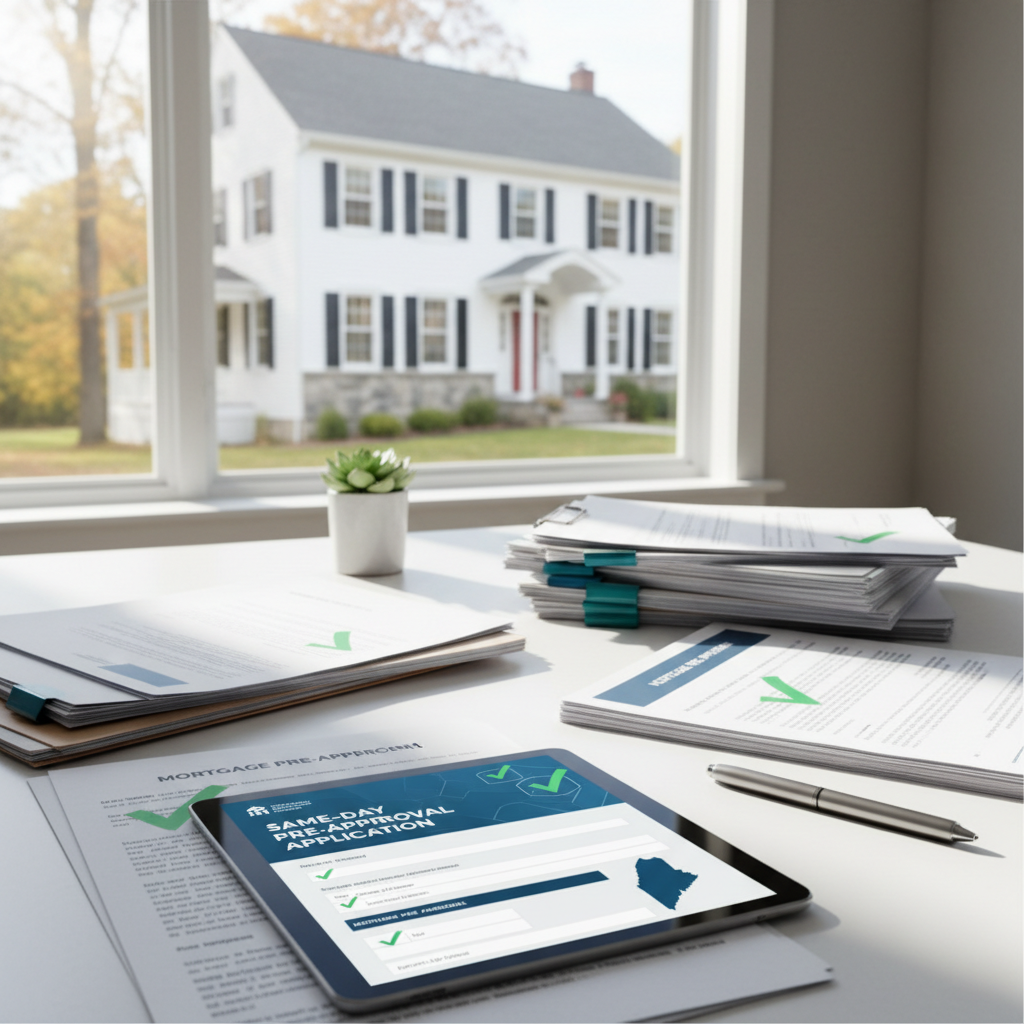 Same-Day Mortgage Pre-Approval Application for Credit-Qualified Borrowers in Maine