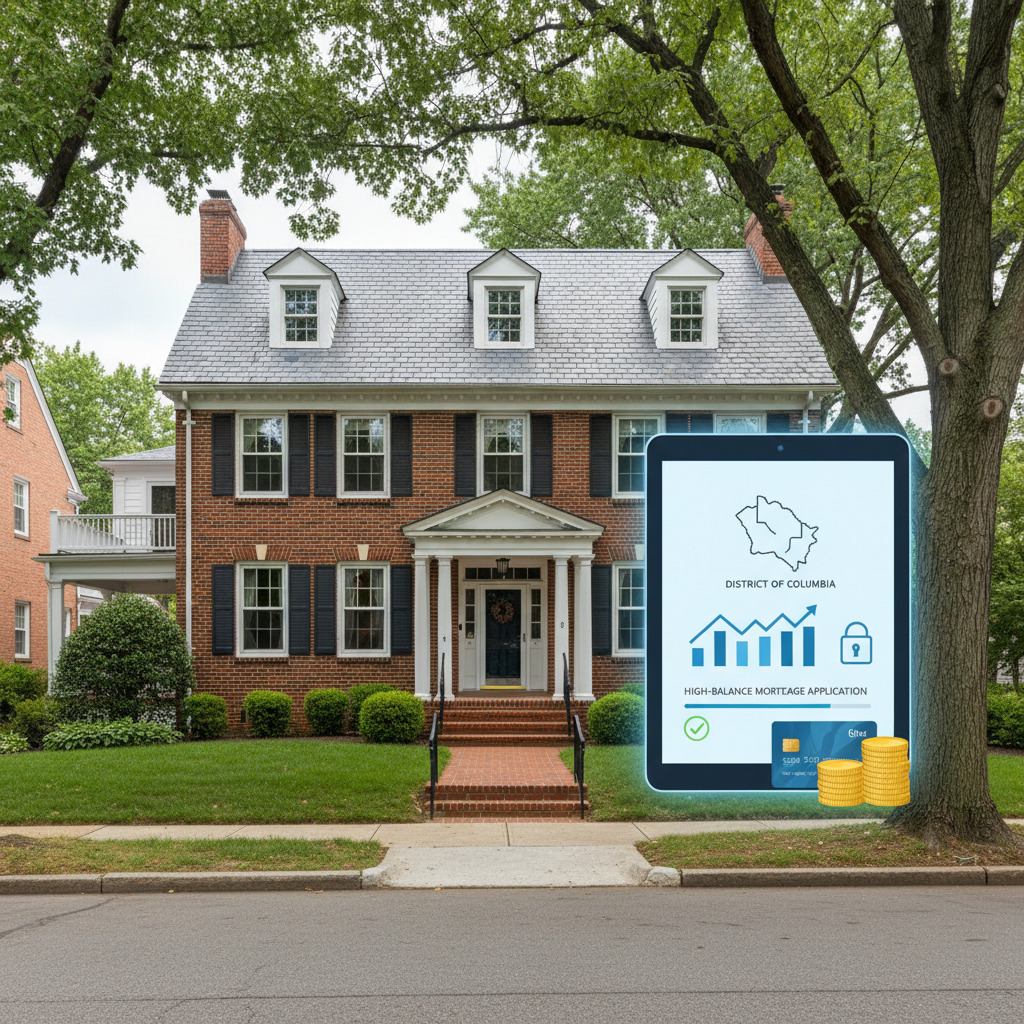 Online application for District of Columbia high-balance mortgages