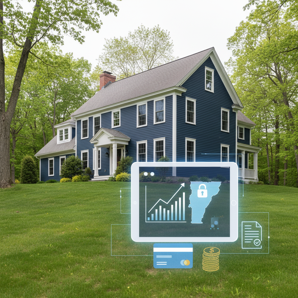 Secure digital mortgage application portal for Vermont residents