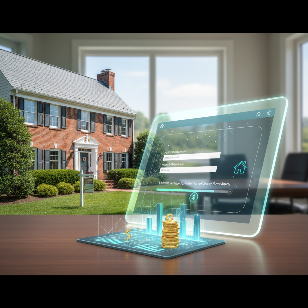 Electronic mortgage application for New Jersey home buying