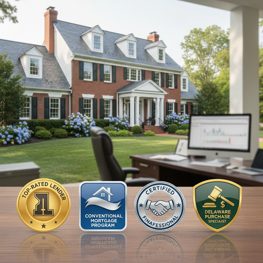 Top-rated conventional mortgage lenders for Delaware purchase