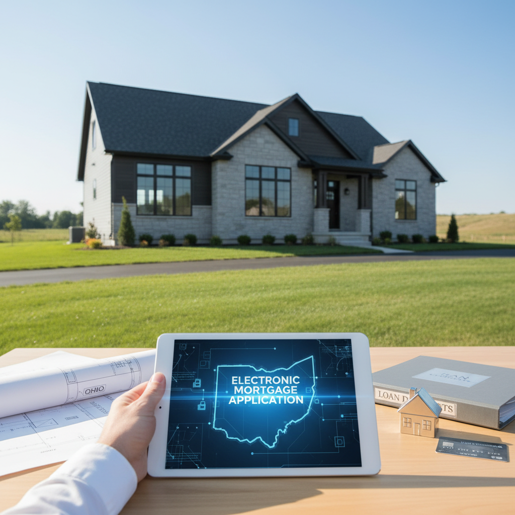 Electronic mortgage application for Ohio home buying