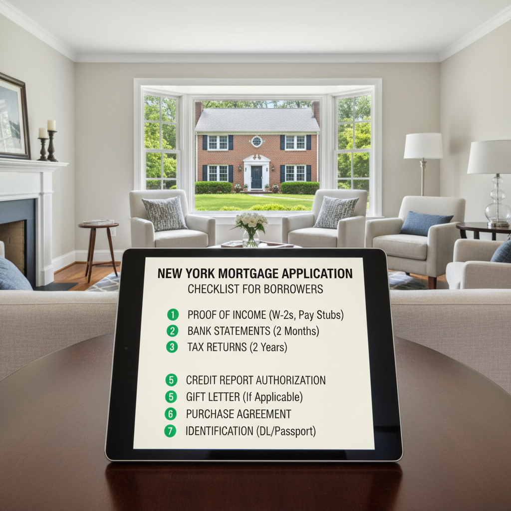 New York mortgage application checklist for borrowers