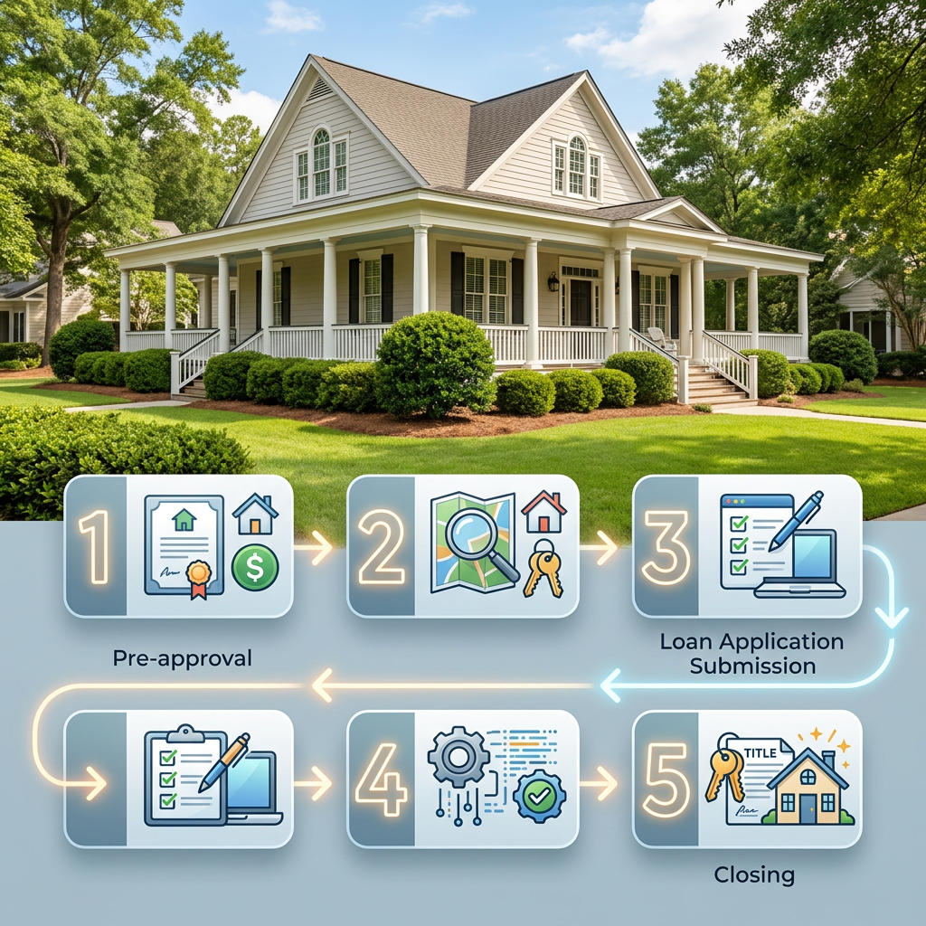 Step-by-step South Carolina home purchase mortgage application guide