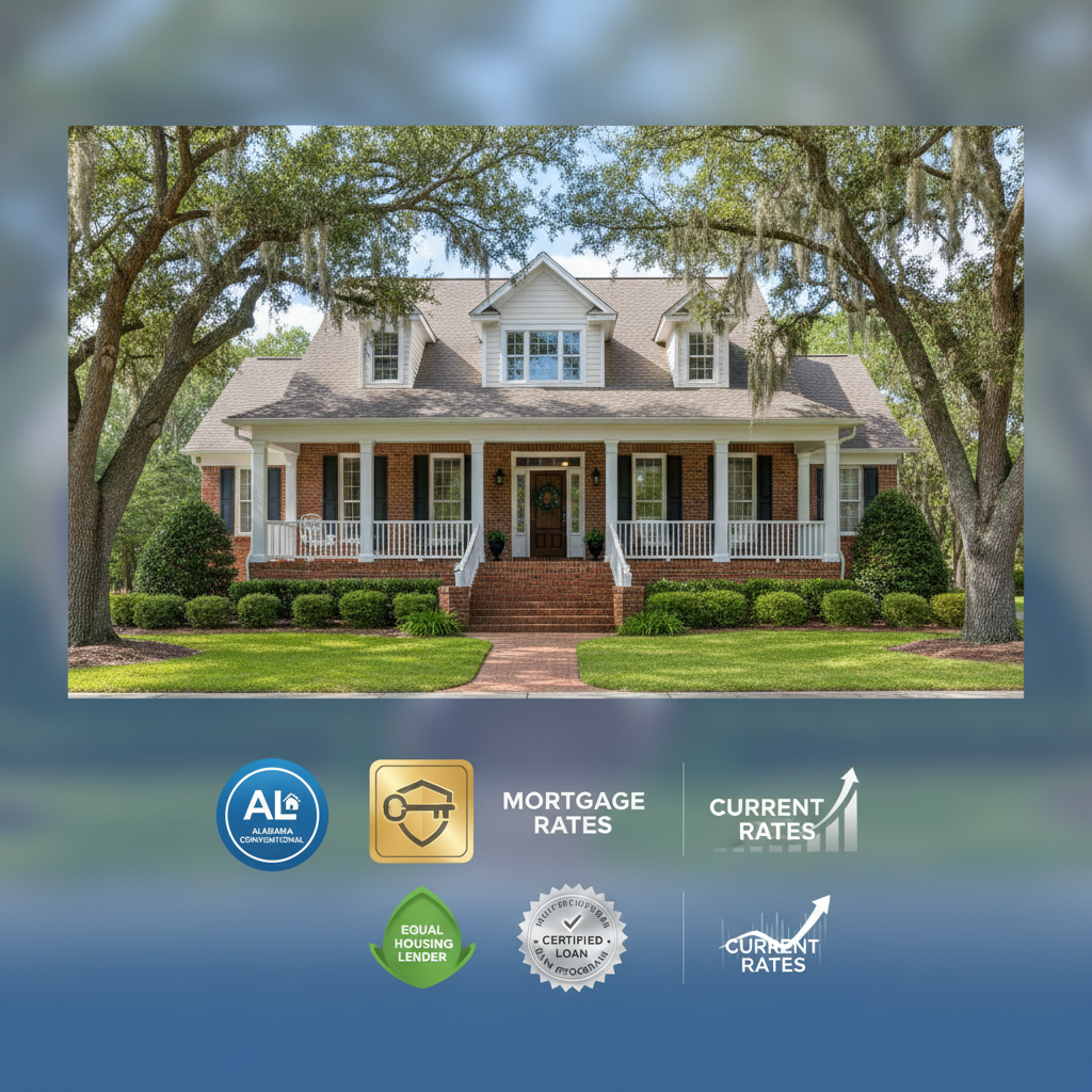 Current Alabama conventional mortgage rates for home buyers
