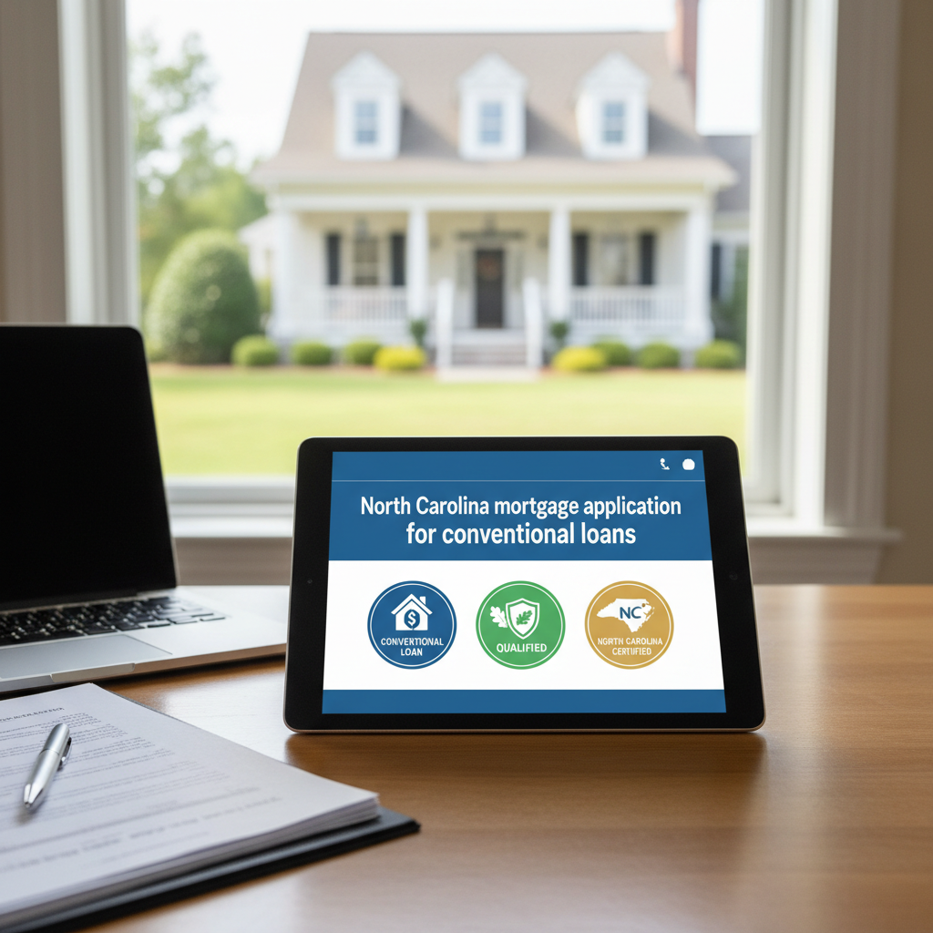 North Carolina mortgage application for conventional loans