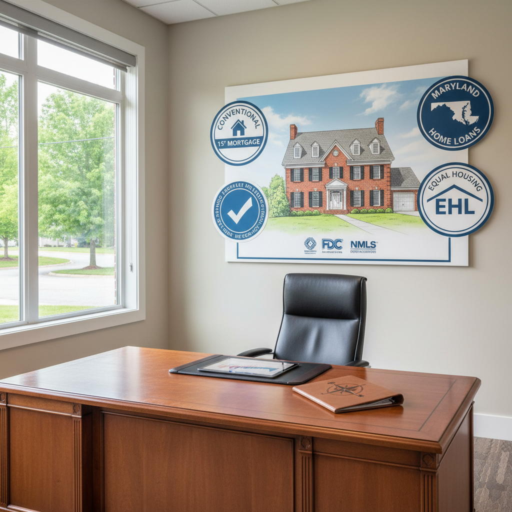 Applying for a conventional 1st mortgage in Maryland