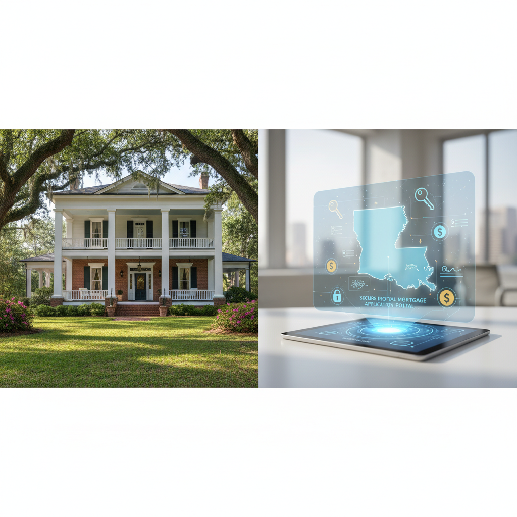 Secure Digital Mortgage Application Portal for Louisiana Homebuyers