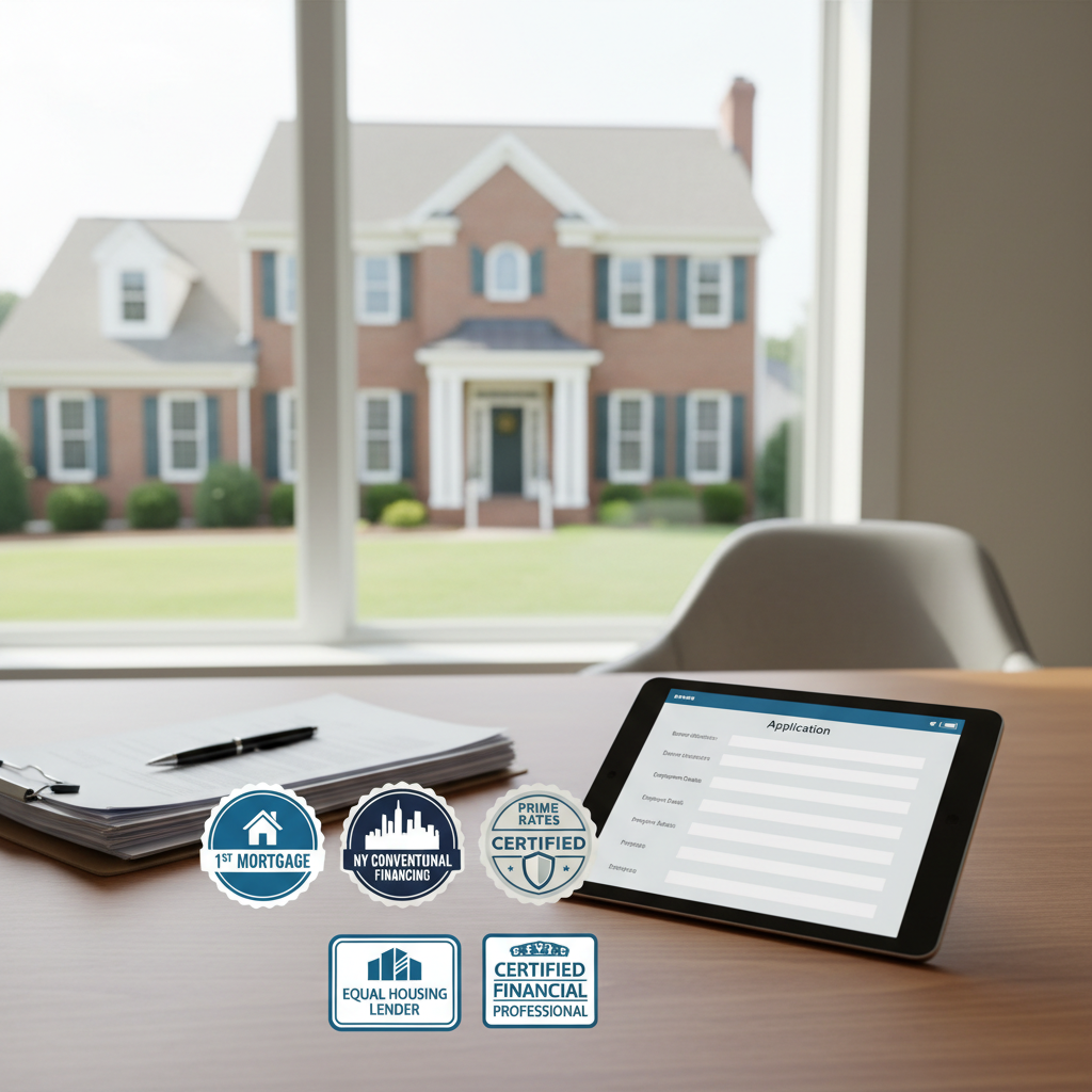 1st mortgage application for New York conventional financing