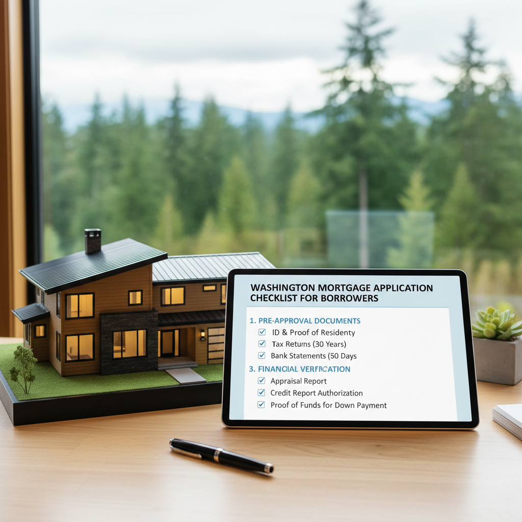 Essential Washington Mortgage Application Checklist for Qualified Borrowers