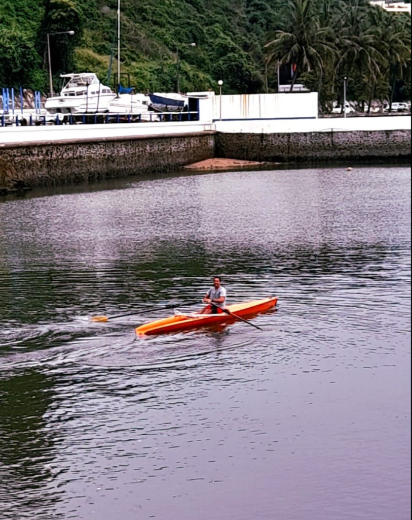 My coastal rower on the water, Maputo