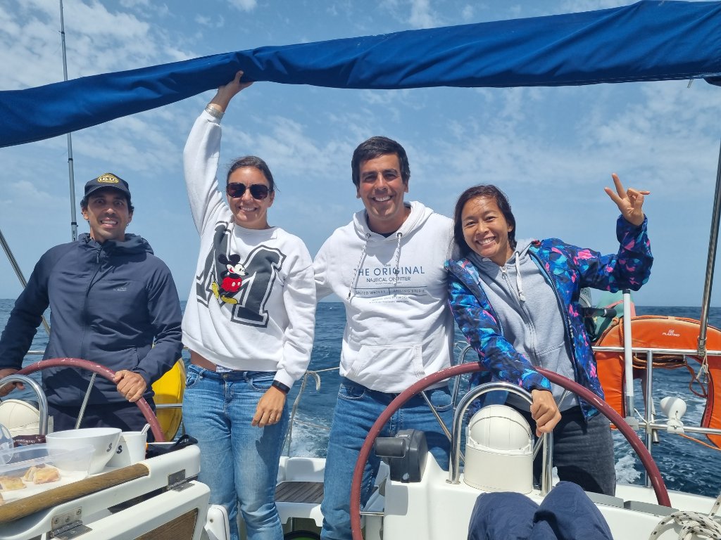 Crew on a coastal sail