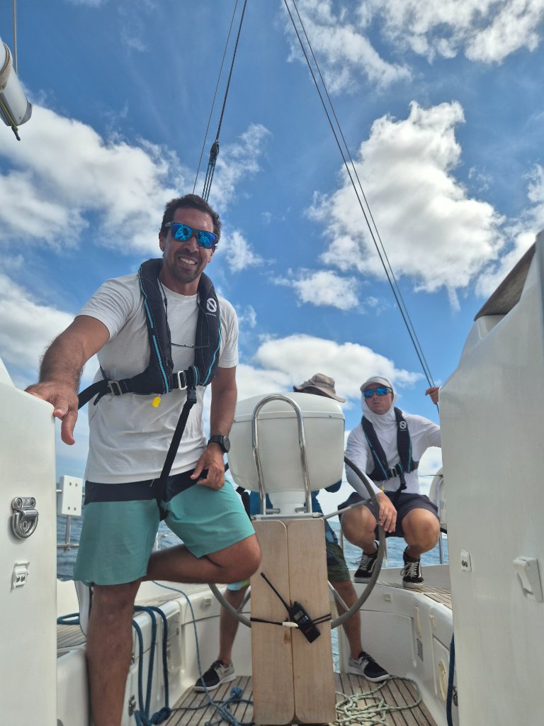RYA Day Skipper practical course, on deck — Cape St. Vincent, Sagres, Portugal