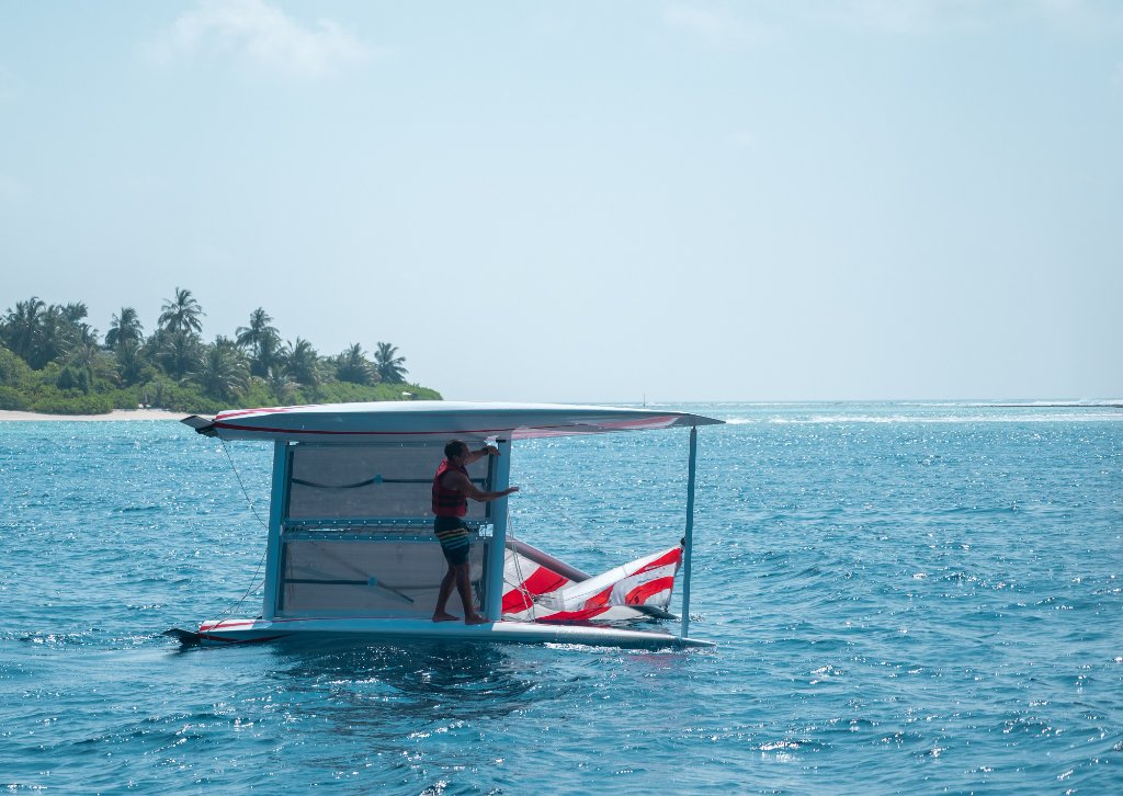 Hobie Cat fun in the Maldives