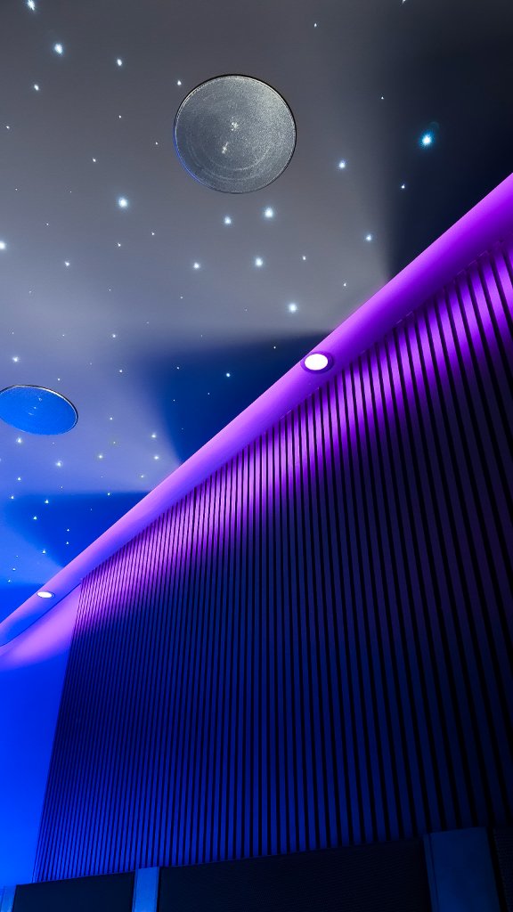Purple & blue lighting