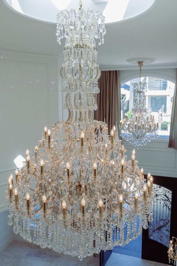 Lighting — Crystal Chandelier Close-up